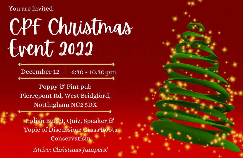 Conservative Policy Forum Christmas Event 2022