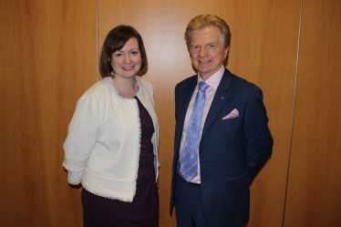 Left-Right: Ruth Edwards - Cllr Niel Clarke (Chairman)